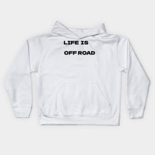 Life es Off Road V1 Black Kids Hoodie